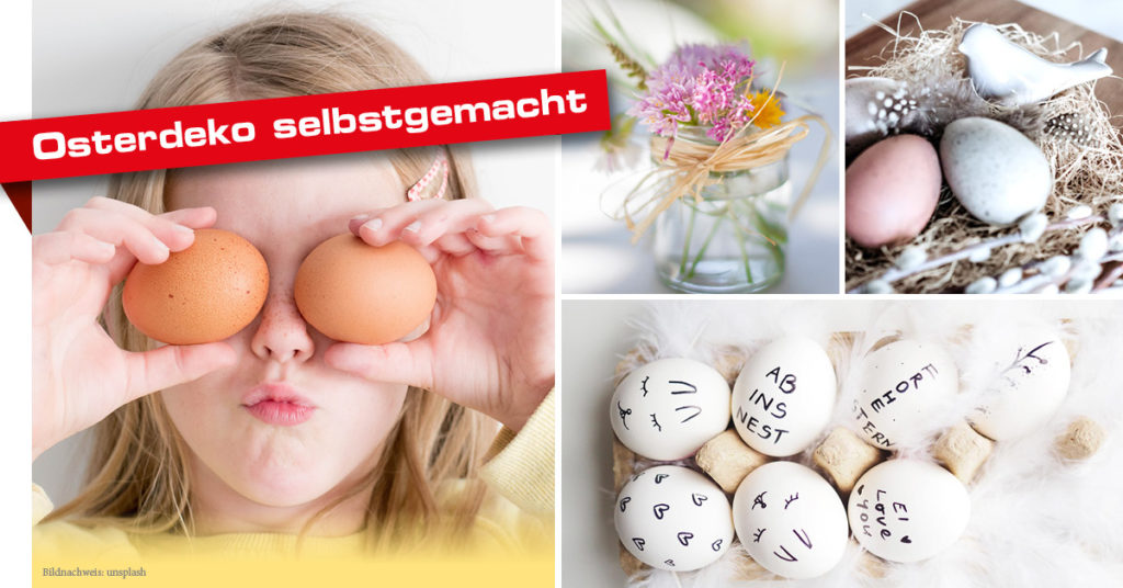 Osterdeko selbst basteln aus Naturmaterialien