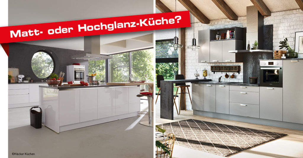 Küchenfront hochglanz matt Faustmann Möbel