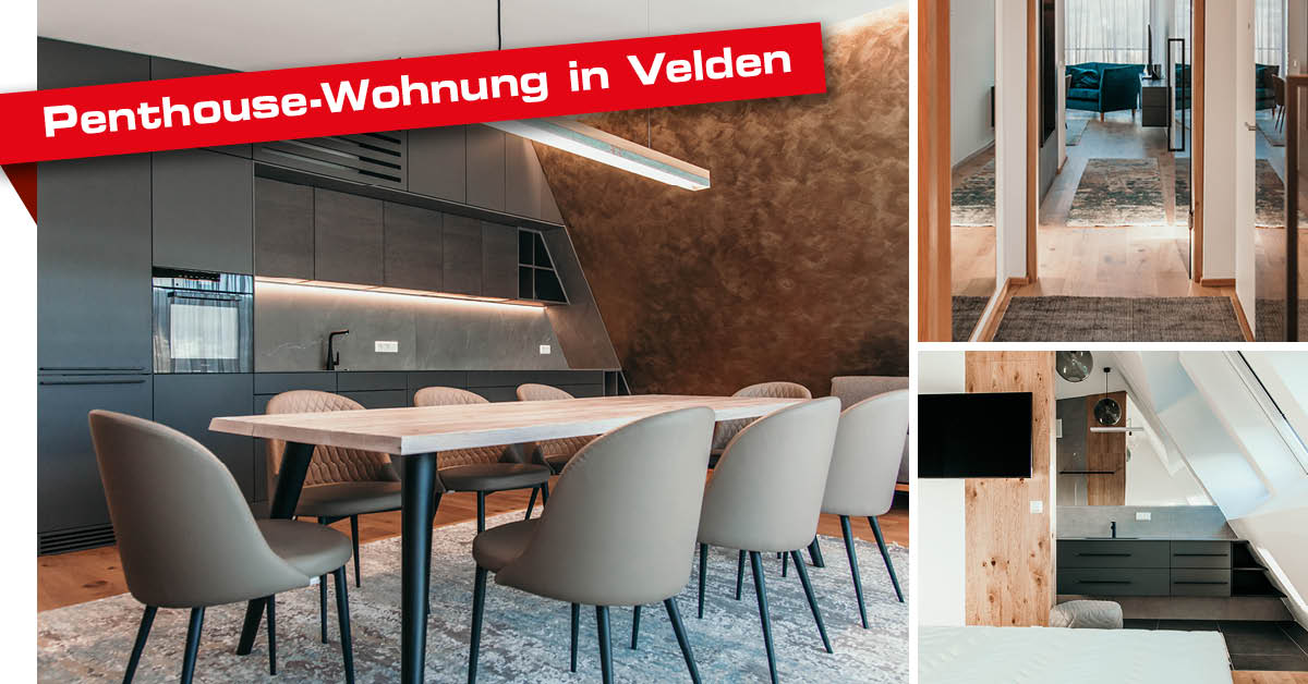 Penthouse Wohnung Velden: Planung, Design und Einrichtung