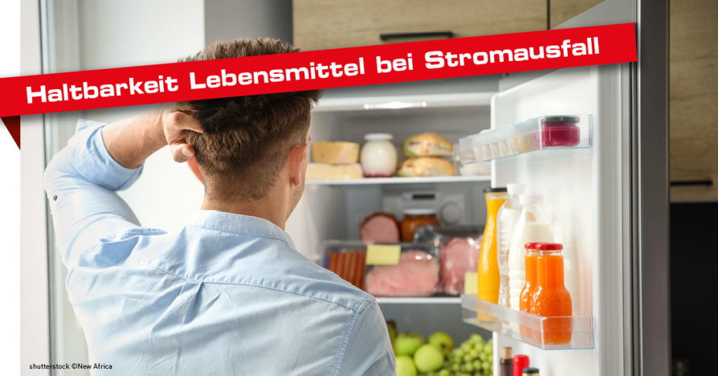 Stromausfall: Die Haltbarkeit von Lebensmittel im Kühlschrank
